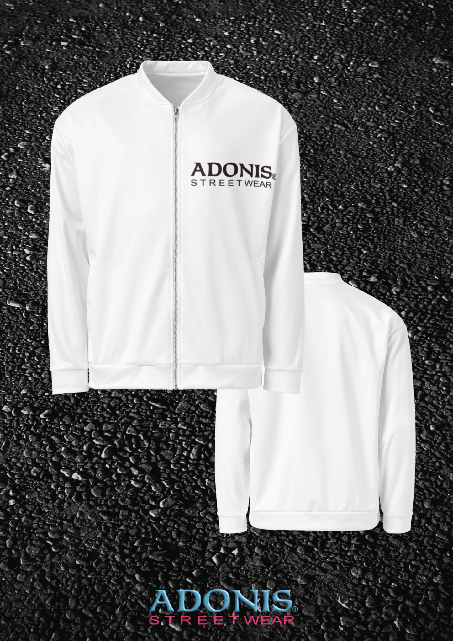 ADONIS Streetwear unisex Jacke weiss