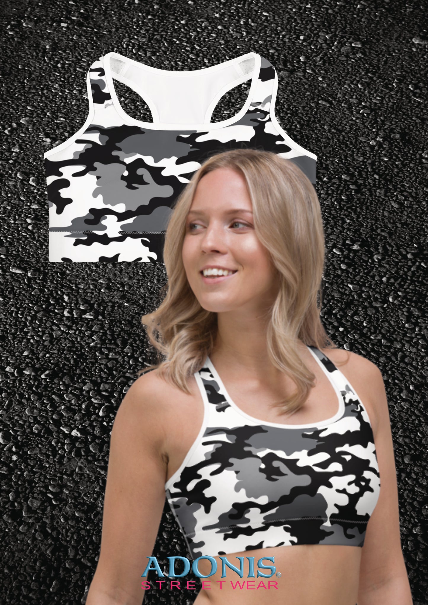 Adonis Sportswear Sport-BH snowcamou