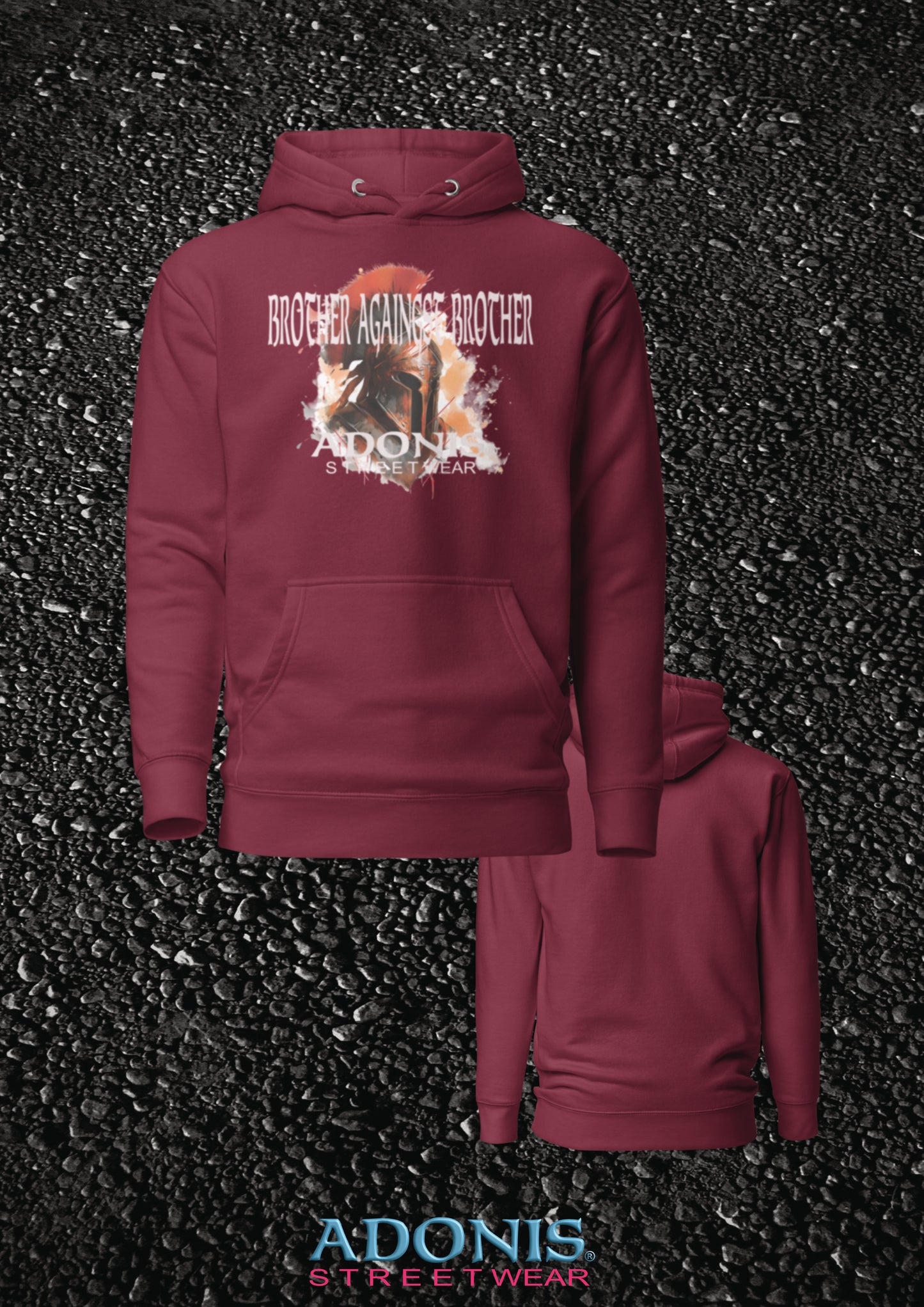 ADONIS Brother againgst Brother Streewear Hoodie
