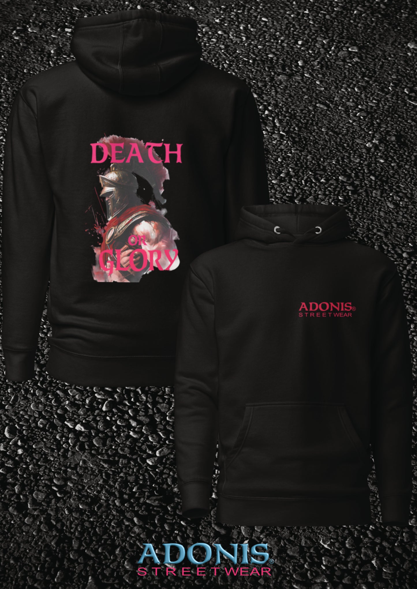 ADONIS Death or Glory Streetwear Hoodie