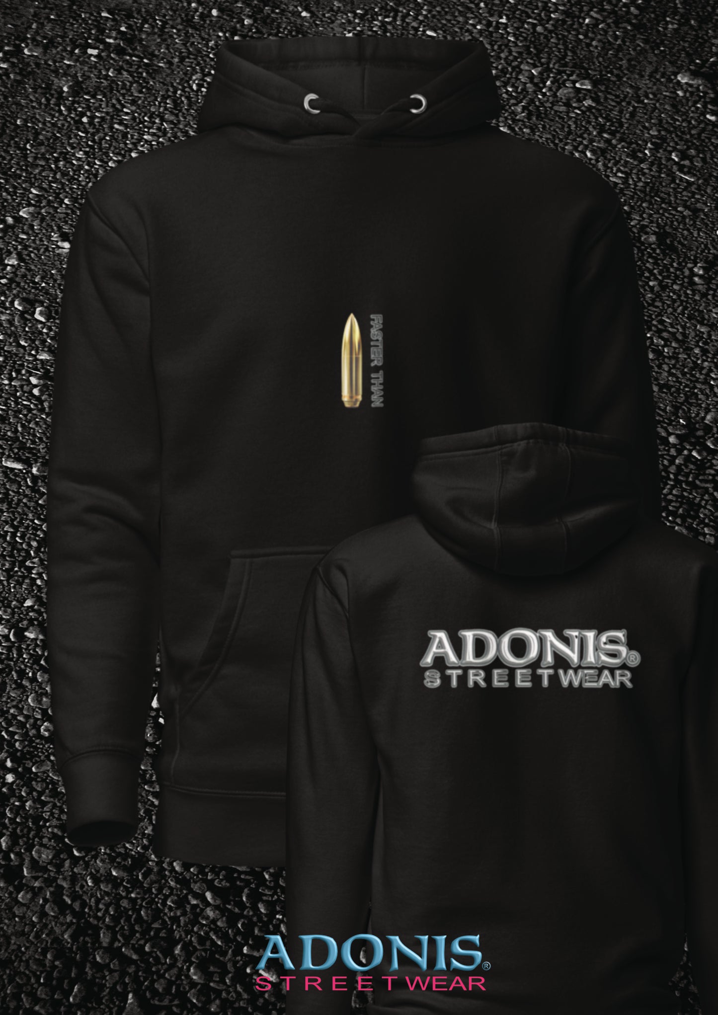 Adonis Faster than unisex Streetwear Hoodie