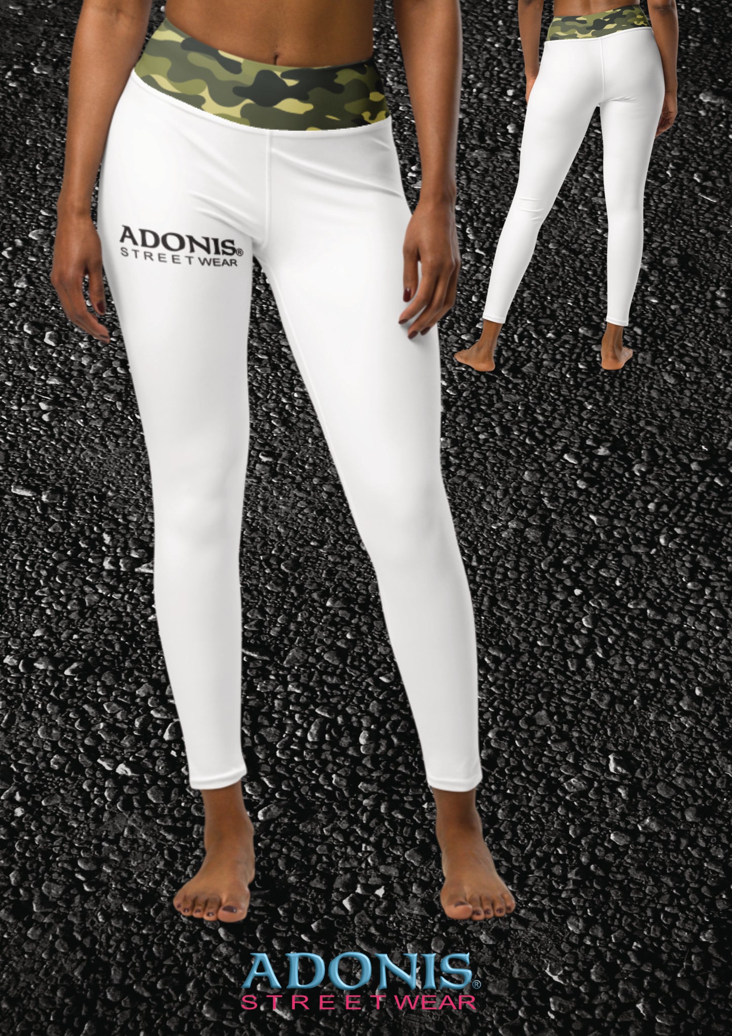 Adonis Yoga Fitness MMA Leggings sexy greencamou II