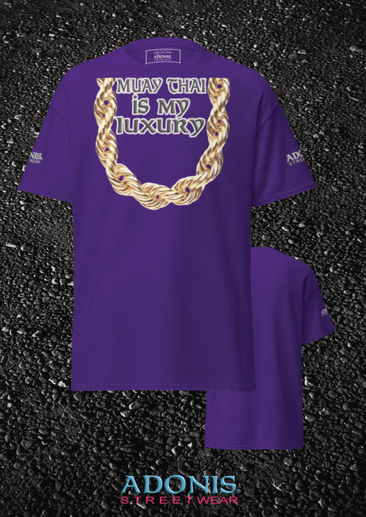Adonis unisex Streetwear Muay Thai is my luxury T-Shirt lila