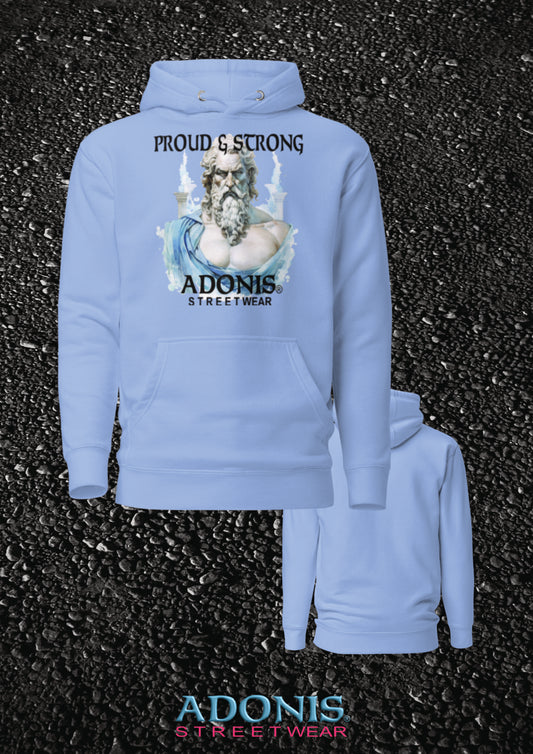 ADONIS Proud and Strong Streetwear Hoodie