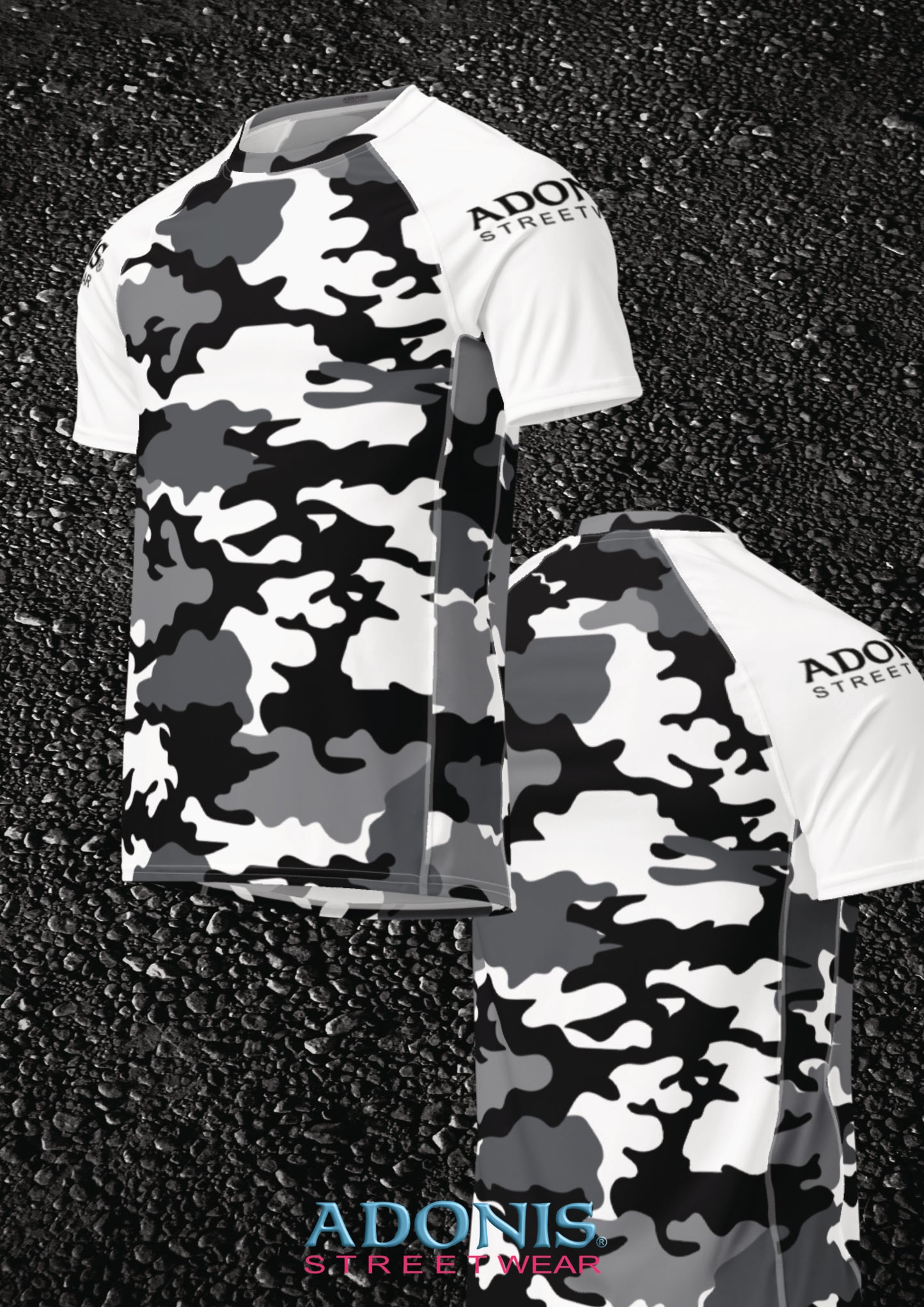 Adonis MMA Kickboxen Rashguard Snowcamou