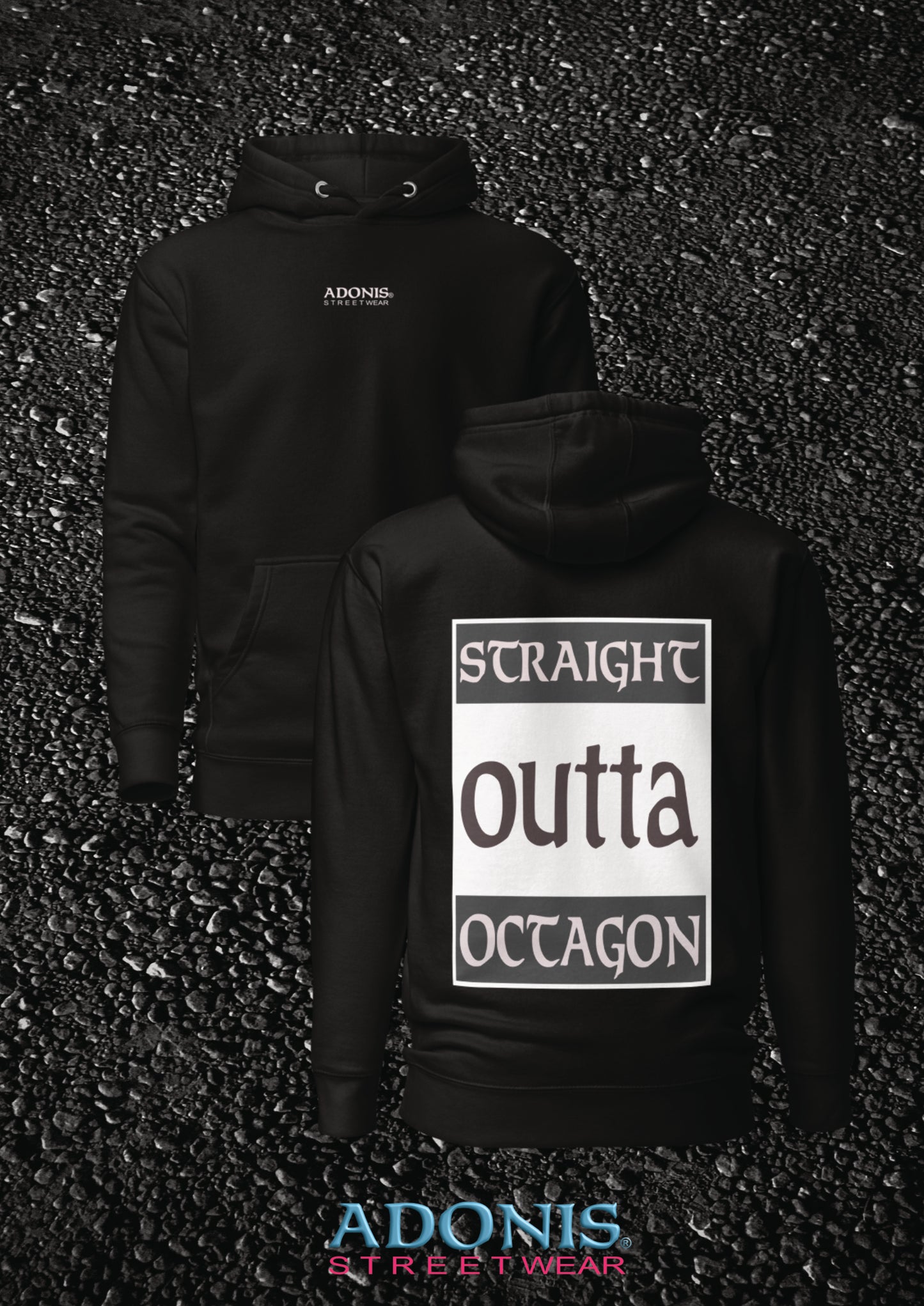 Adonis unisex Streetwear Hoodie Straight outta Octagon