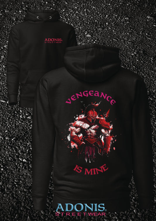 ADONIS Vengeance is mine Streetwear Hoddie schwarz