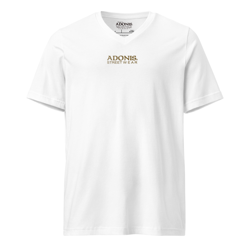 ADONIS GOLD EDITION V-Shirt weiss