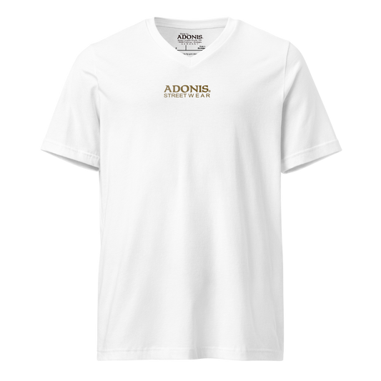 ADONIS GOLD EDITION V-Shirt weiss